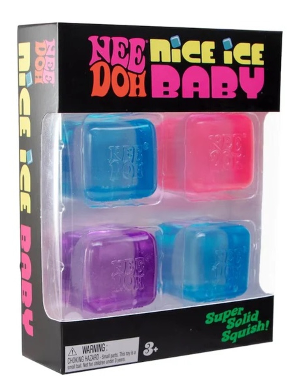 Squishy Toy Set - Blue, Pink, Purple